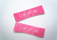 High Density Clothing Label Tags , Pink Sew On Name Tags For Clothing